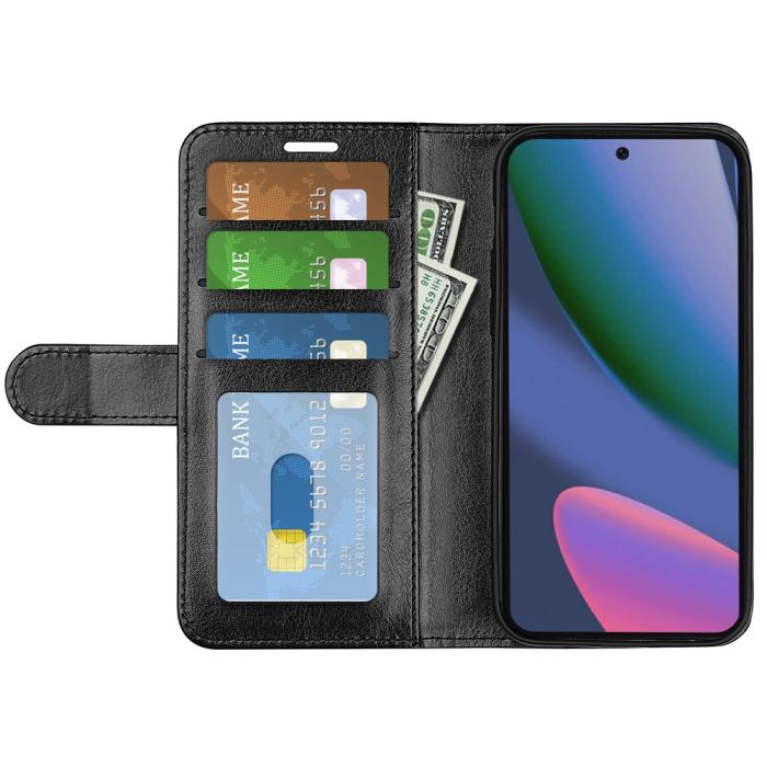 Bild 2,  Google Pixel 11 Pro XL Fodral Crazy Horse Läder Svart