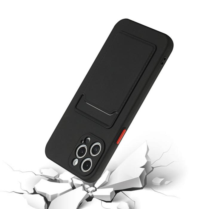 Bild 5,  iPhone 13 Pro Skal Med Kortfack Svart