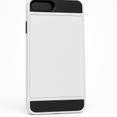  iPhone 7/8 Plus Skal Med Kortfack - Vit