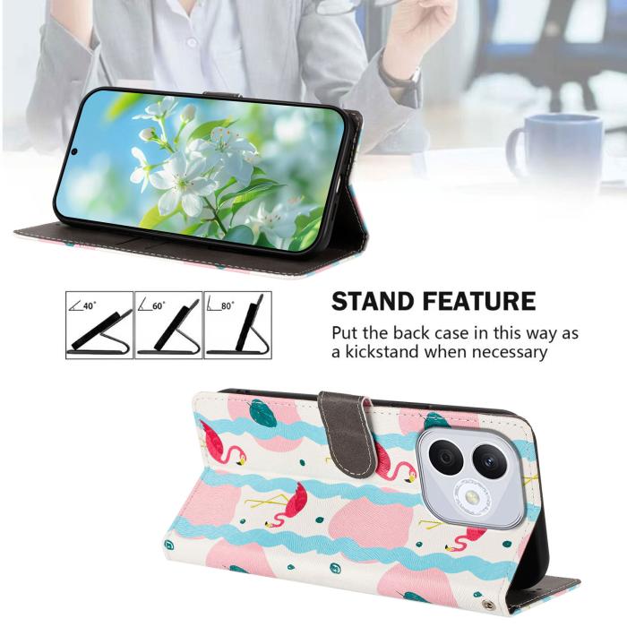 Bild 2,  Honor 400 Lite Fodral Med Tryck Flamingos