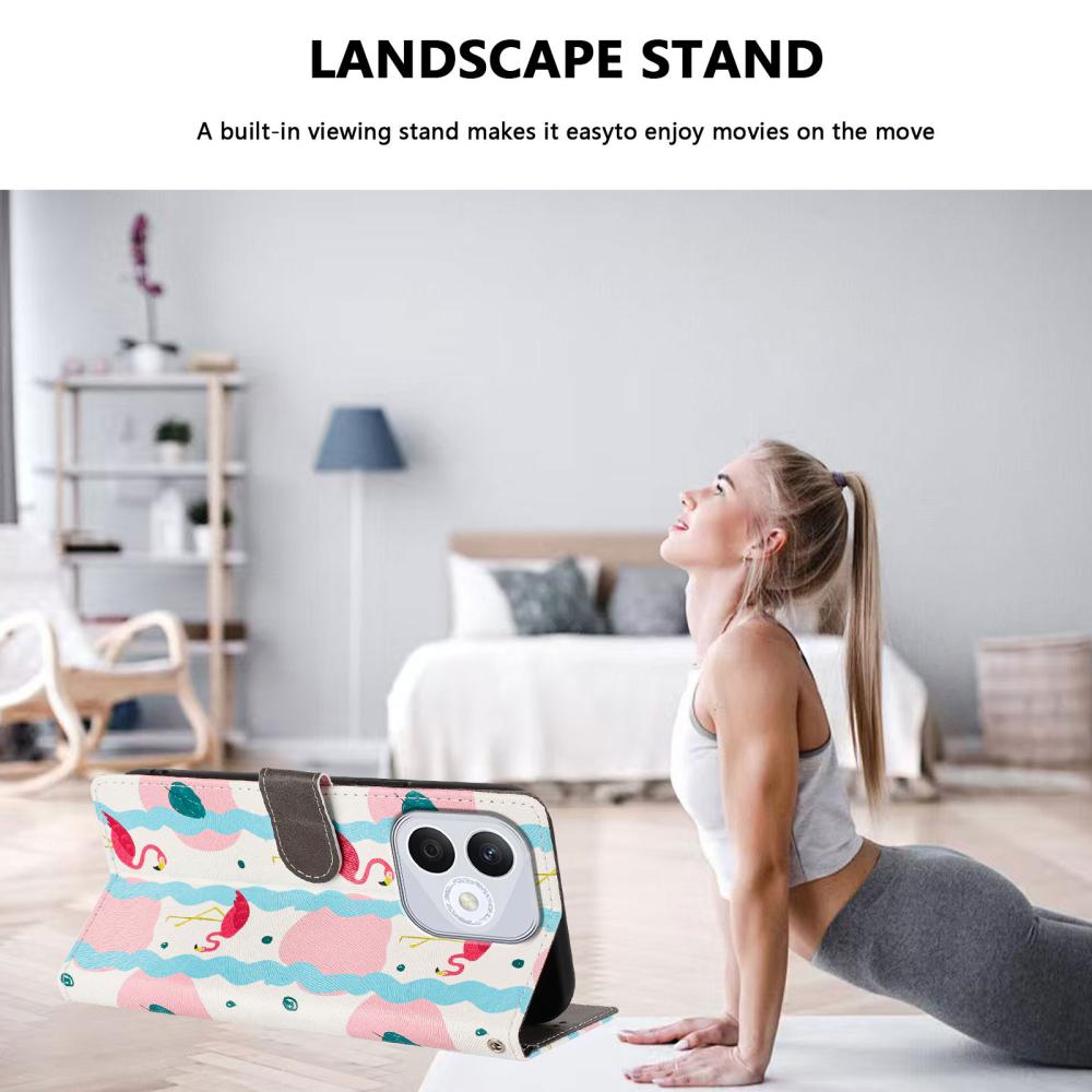  Honor 400 Lite Fodral Med Tryck Flamingos