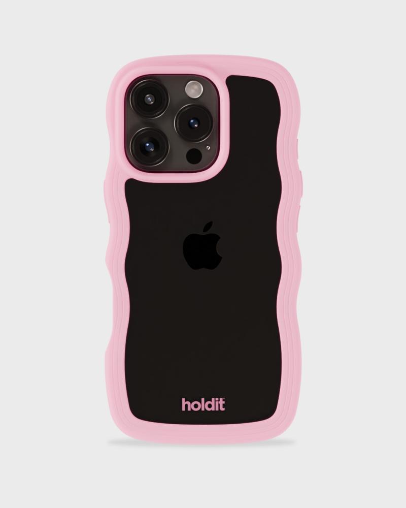 holdit holdit iPhone 16 Pro Max Skal Wavy Pink/Transparent