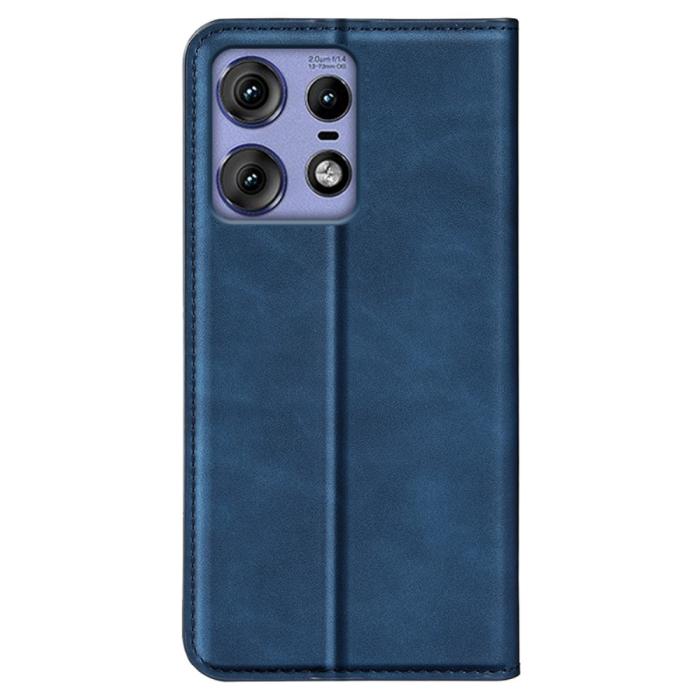 Bild 6,  Motorola Edge 50 Pro 5G Retro Läder Flip Fodral Blå