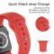 ColorPop Apple Watch 42/44/45/46/49 mm Silikon Armband (M/L) Röd
