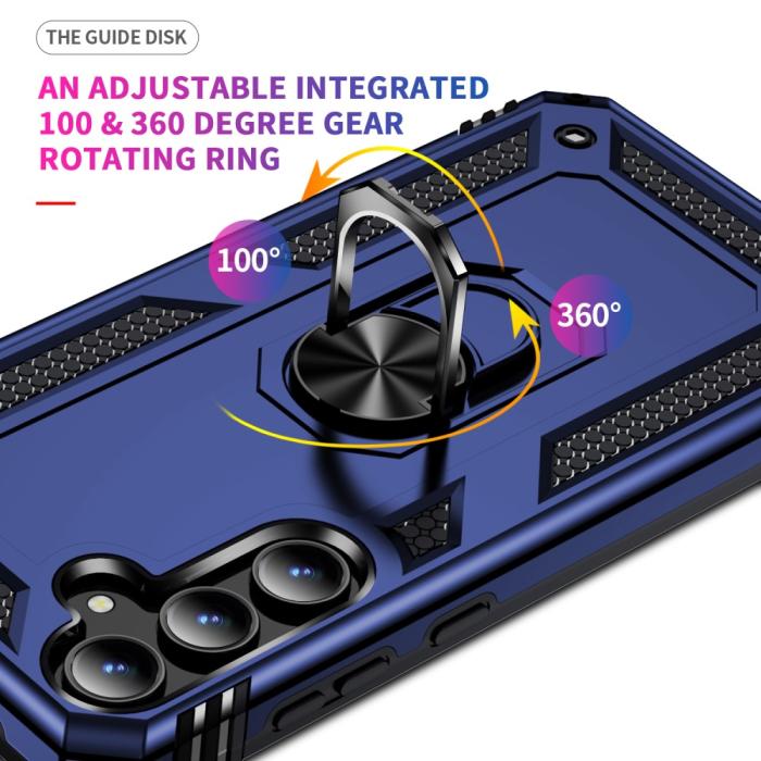 Bild 4,  Samsung Galaxy A55 5G Skal Ring Armor Hybrid Blå