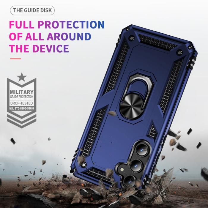 Bild 5,  Samsung Galaxy A55 5G Skal Ring Armor Hybrid Blå