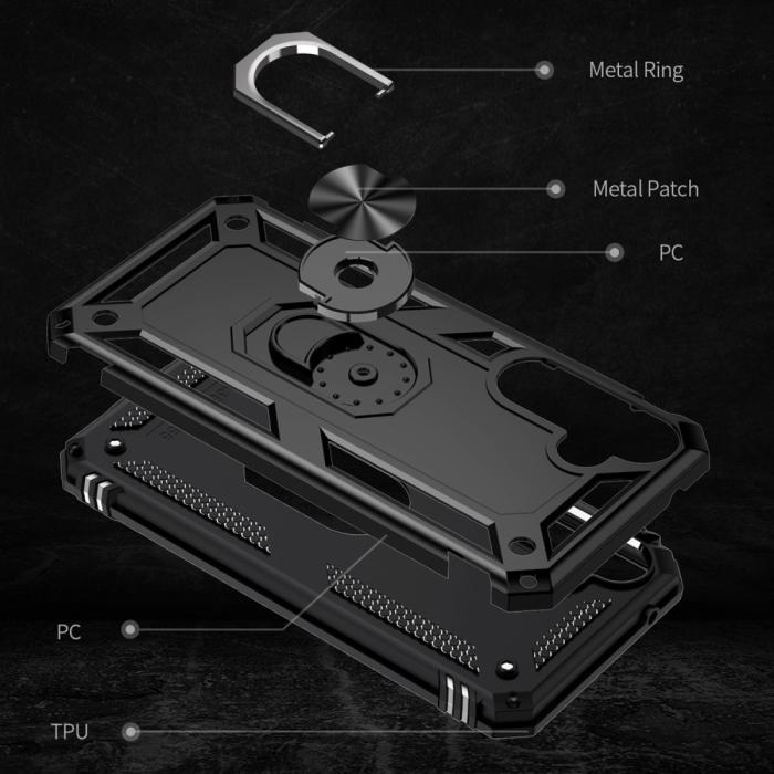 Bild 2,  Samsung Galaxy A55 5G Skal Ring Armor Hybrid Svart
