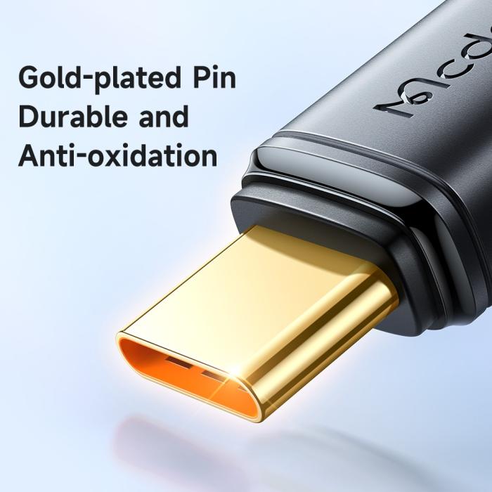 Bild 6, MCDODO Mcdodo 1.2m 240W 5A PD USB-C - USB-C Snabbladdningskabel Svart
