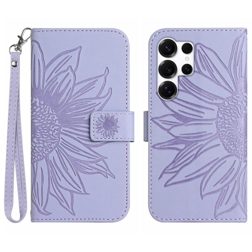 Samsung Galaxy S26 Ultra Fodral Solros Tryck Lila