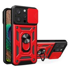  iPhone 15 Pro Max Skal CamShield Ring Hybrid R&ouml;d