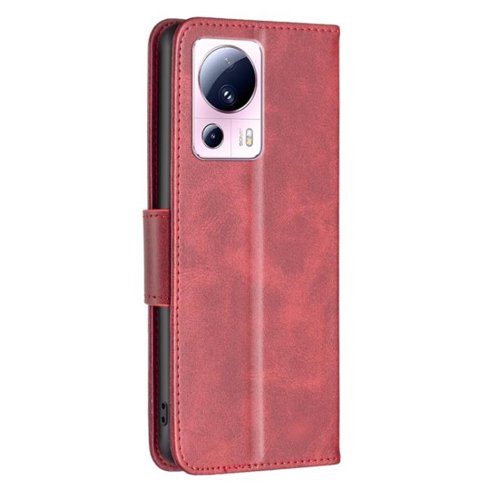 Bild 3,  Xiaomi 13 Lite 5G Fodral Solid Shark Läder Röd