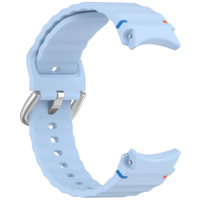 Bild 3,  Galaxy Watch 5/5 Pro/6/7/FE Armband Silikon Wave Design