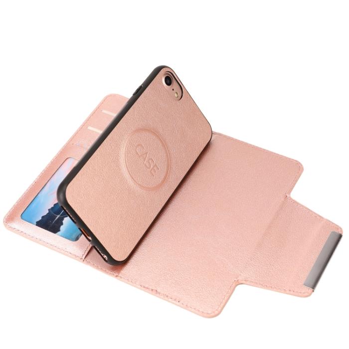 Bild 5,  iPhone 7/8/SE 2in1 Magnet Fodral / Skal Roséguld