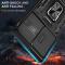  Samsung Galaxy S23 Ultra Skal Hybrid Ring Armor Svart