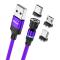 ENKAY ENKAY 1 m 3in1 USB-C / Lightning / MicroUSB 360° Magnetkabel