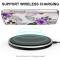  iPhone 15 Pro Skal Med Tryck Lila Blommor