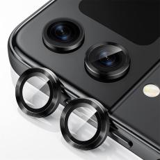 ENKAY ENKAY Galaxy Z Flip 5 Linsskydd Aluminium H&auml;rdat Glas Svart