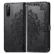  Sony Xperia 10 III - Mandala L&auml;der Fodral - Svart