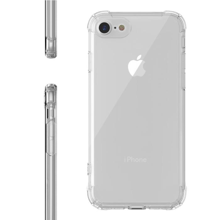 Bild 4,  iPhone 7/8/SE (2020/2022) - Shockproof TPU Skal - Transparent