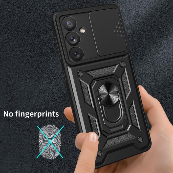 Bild 6,  Samsung Galaxy A54 5G Skal CamShield Ring Hybrid Svart