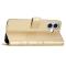  iPhone 16 Plus Fodral Med Blommigt Tryck Guld