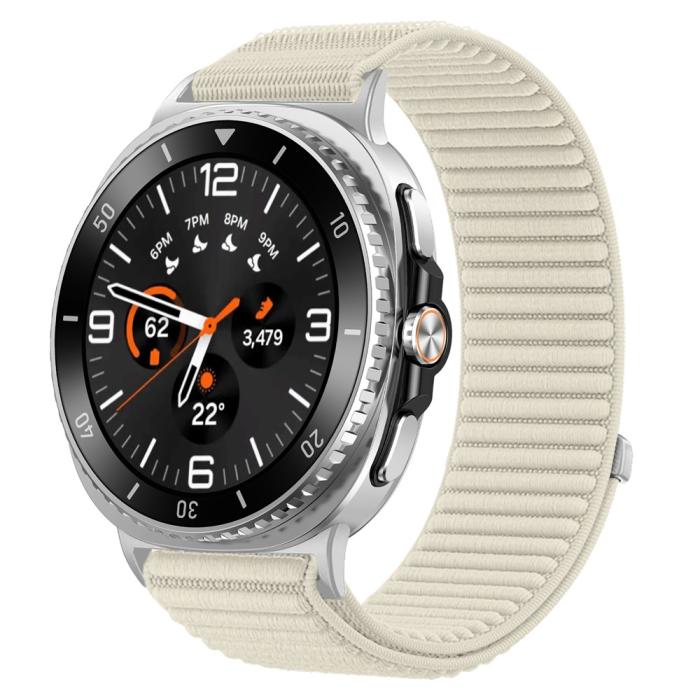 Bild 2,  Galaxy Watch 8 46/44/40 mm Armband Nylon Loop Starlight