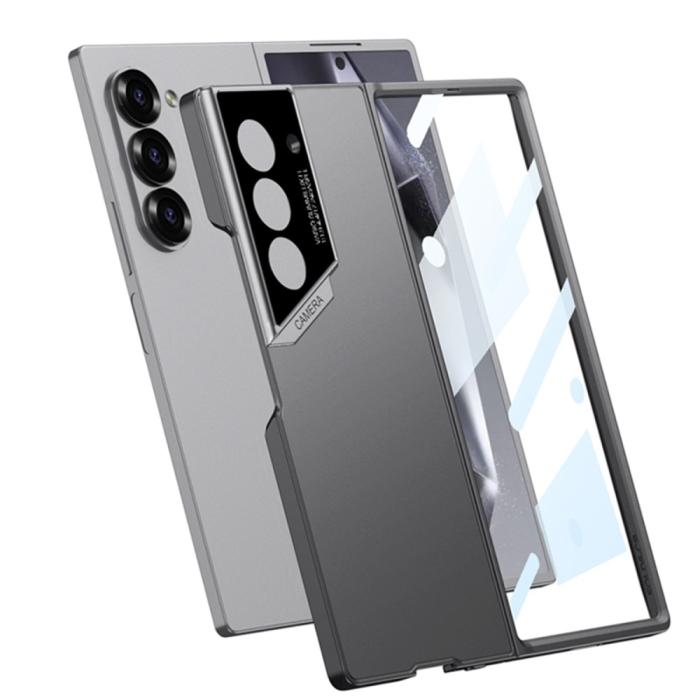 Bild 4, GKK GKK Galaxy Z Fold 6 Skal Med Skärmskydd Härdat Glas Grå