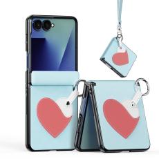 DUX DUCIS DUX DUCIS Samsung Galaxy Z Flip 8 Skal PU-L&auml;der Hj&auml;rta