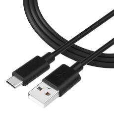 Tactical Tactical 2m 2.4A 12W USB-C Laddkabel Svart