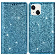  iPhone 15 Plus Fodral Flip Glitter Bl&aring;