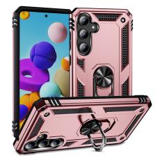  Samsung Galaxy A55 5G Skal Ring Armor Hybrid Ros&eacute;guld