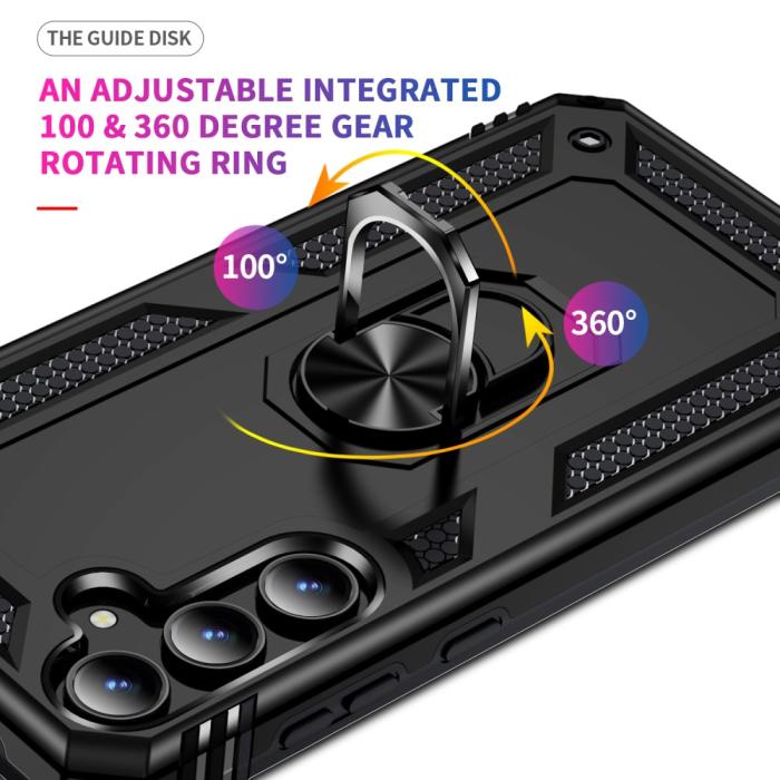 Bild 4,  Samsung Galaxy A55 5G Skal Ring Armor Hybrid Svart