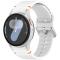  Galaxy Watch 5/5 Pro/6/7/FE Armband Silikon Wave Design Vit