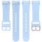  Galaxy Watch 5/5 Pro/6/7/FE Armband Silikon Wave Design Vit