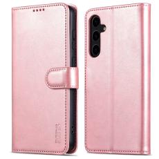 AZNS AZNS Samsung Galaxy S24 FE Fodral L&auml;der Ros&eacute;guld