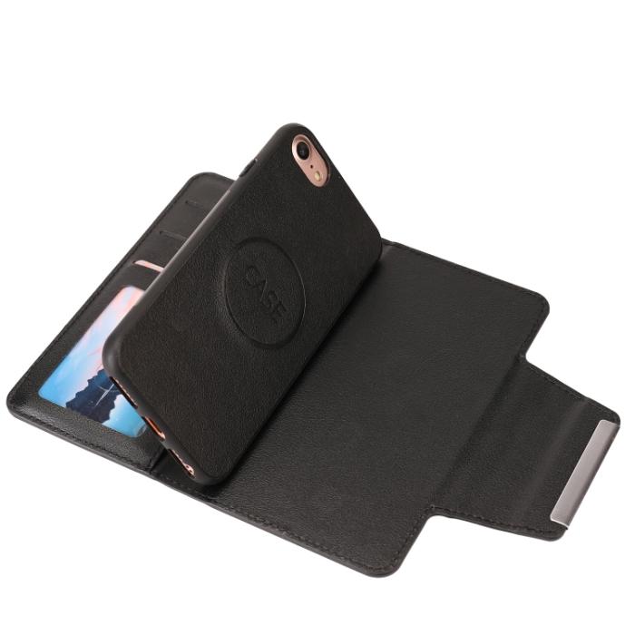 Bild 5,  iPhone 7/8/SE 2in1 Magnet Fodral / Skal Svart