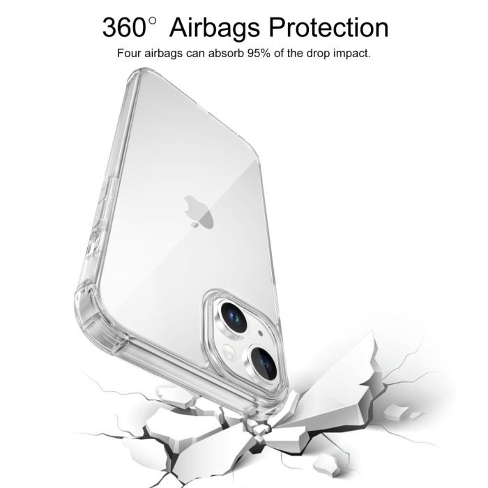 Bild 2, LEEU DESIGN LEEU DESIGN iPhone 15 Plus Skal AirBag Hybrid Transparent