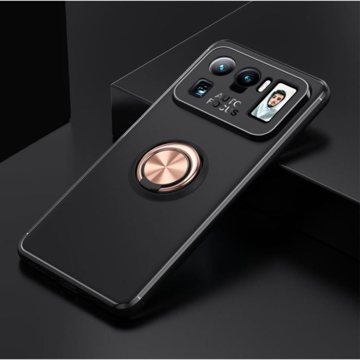 Bild 2,  Xiaomi Mi 11 Ultra - Ring Skal - Svart/Roséguld