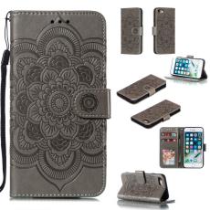  iPhone 7/8/SE (2020/2022) - Mandala Pl&aring;nboksfodral - Gr&aring;
