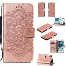  iPhone 7/8/SE (2020/2022) - Mandala Pl&aring;nboksfodral - Ros&eacute;guld