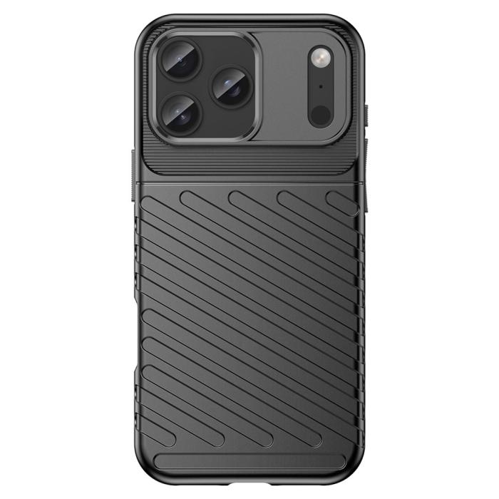 Bild 2,  iPhone 18 Pro Max/17 Pro Max TPU Skal Vävt Mönster Svart