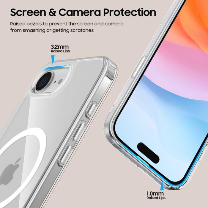 Bild 5, Tech-Protect Tech-Protect iPhone 17e / 16e Skal MagSafe FlexAir Hybrid