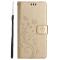  iPhone 16 Plus Fodral Med Blommigt Tryck Guld