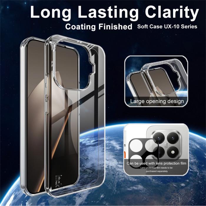 Bild 2, IMAK IMAK Xiaomi 15T Pro Skal Soft TPU Transparent