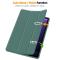  Samsung Galaxy Tab S9 FE Fodral Läder Pennhållare Svartgrön