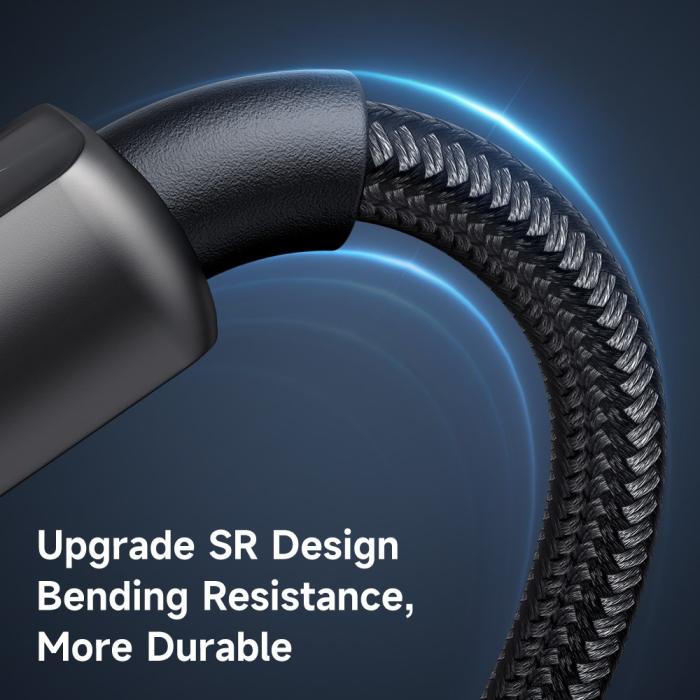 Bild 6, MCDODO Mcdodo 1.2m 100W 5A USB-C - USB-C Auto Off Kabel Svart