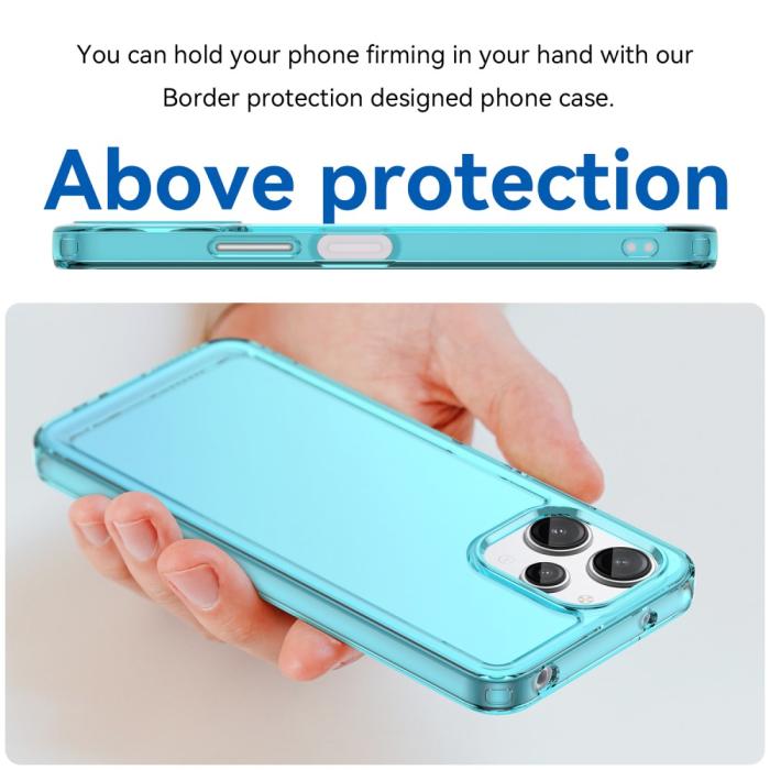 Bild 4,  Xiaomi Redmi 12 5G/4G Skal Akryl/TPU Transparent Blå