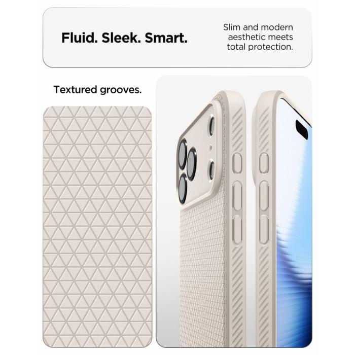 Bild 6, Spigen Spigen iPhone 18 Pro Max / 17 Pro Max Skal Liquid Air Titanium