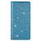  iPhone 15 Plus Fodral Flip Glitter Blå