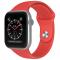 ColorPop Apple Watch 42/44/45/46/49 mm Silikon Armband (S/M) Röd